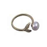 8-9mm Freshwater Button Cultured Pearl Ring