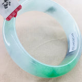 Natural Jadeite Bracelet Double 54-62mm Female Jade Bracelet Gift Certificate