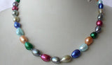 Multicolor 11mm Baroque Freshwater Pearl Necklace