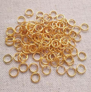 400PCS Golden Jump Rings 6-10MM 22 Gauge - DIY Accessory Jewelry Making