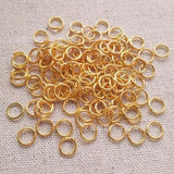 400PCS Golden Jump Rings 6-10MM 22 Gauge - DIY Accessory Jewelry Making