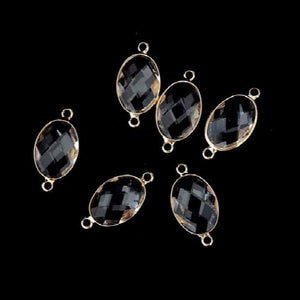10Pcs Glass Crystal Water Drop Pendant Tear Charm DIY Jewelry Making