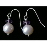 Amethyst Sterling Silver Dangle Earrings