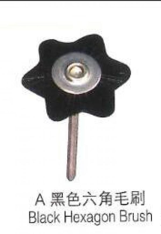 50PCS Hexagonal Flat Brush with 2.35mm Shank for Grinding Machine Polishing
