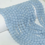 Natural Angelite / Anhydrite Round Beads 8mm