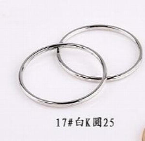 Alloy Geometry Round Shape Metal Charms for Earrings/Pendants