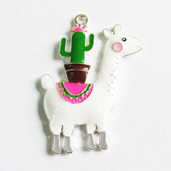 10pcs Cute Llama Pendants for Chunky Jewelry Making
