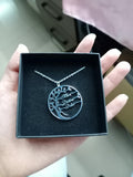 Tree Of Life Multiple Name Necklace Stainless Steel Letter Necklace For Women