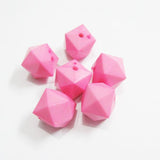 Acrylic Solid Faceted Cube Beads For Jewelry Making