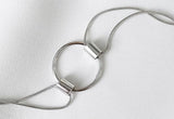 925 Silver Snake Bone Wire Bracelet for Women