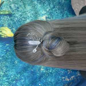 Crystal Amethyst Hairpin Bridal Hair Comb Wedding BOHO FZ-06