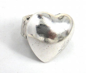 Metal Smooth Heart Women Adjustable Ring