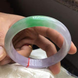 Zheru Jadeite Bracelet Light Purple Green 54-64mm