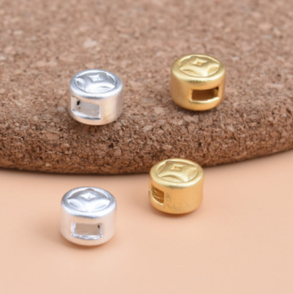 999 Real Silver Beads DIY Jewelry Parts Loose Beads