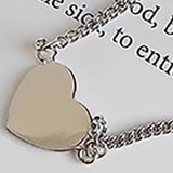 Korea Style 925 Silver Heart Love Bracelets