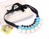 European Silk Pearl Necklace Bead Chain Jewelry