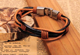 Vintage Leather Hemp Friendship Surfer Bracelet Men