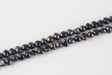 7MM Black Baroque Freshwater Pearl Beads Strand