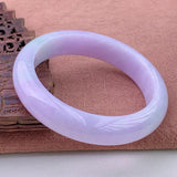 Natural Light Purple Burmese Jadeite 54mm-64mm Bracelet