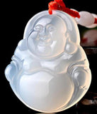 Koraba Chalcedony Agate Jade Icy Pendant Maitreya Buddha