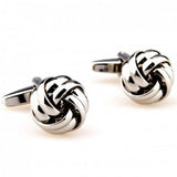 Metal Knots Cufflink Knitted Cuff Link Style