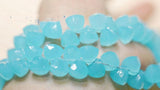 5pc AA Loose Beads Quartz Triangle Faceted 7-8mm DIY Jewelry Making