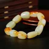 Natural Hetian Jade Rough Stone Bracelet - Men's & Women's Jewelry