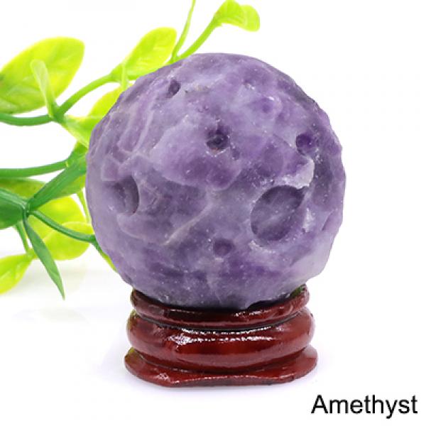 40MM Yoni Ball Natural Crystal Stone Polished Quartz Healing Mineral Ball
