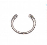 Silver Eagle Feather Men's Cuff Bangle Bracelet