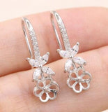 S925 Sterling Silver Pearl Earrings DIY Accessories
