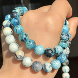 Natural Stone African Turquoises Beads 6/8/10mm 15''Inch DIY Bracelet Necklace