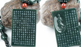Natural Cyan Guanyin Pendant Charm Bracelet for Women Men