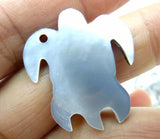 Quartz Crystal Abalone Shell Tortoise Pendant for DIY Jewelry Making