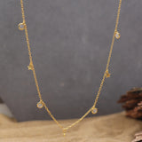 925 Silver Women's Star Zircon Necklace for Party