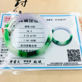 Zheru Jewelry Natural Green Bicolor Jadeite Bracelet 52-61mm Female Gift