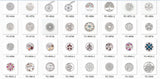 10pcs Mixed Silver Plated 33mm Moneda My Coin Disc Coin Holder Pendant