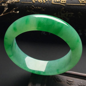 Zheru Burmese Jade Green Bracelet 54-64mm Princess Jewelry