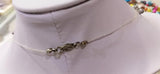 5-Row Necklace Deep Gray Baroque Pearl Pendant 18''