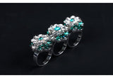 Kaymen Especial Three Finger Rings for Girls, Women's Wedding Ring
