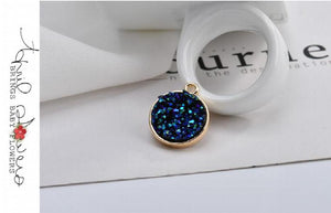 Alloy Round Shape Charms DIY Jewelry Dangle Earrings/Necklace Pendants