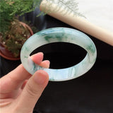 Natural Myanmar Jadeite 54-64mm Flower Bracelet