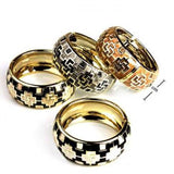 Thick Marbled Plastic Bracelet