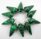 10PCS Natural Stone Quartz Crystal Turquoises Tiger Eye Aventurine Pendant
