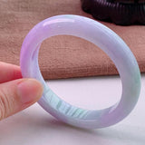 Natural Burmese Light Purple Jadeite Bracelet 54-64mm
