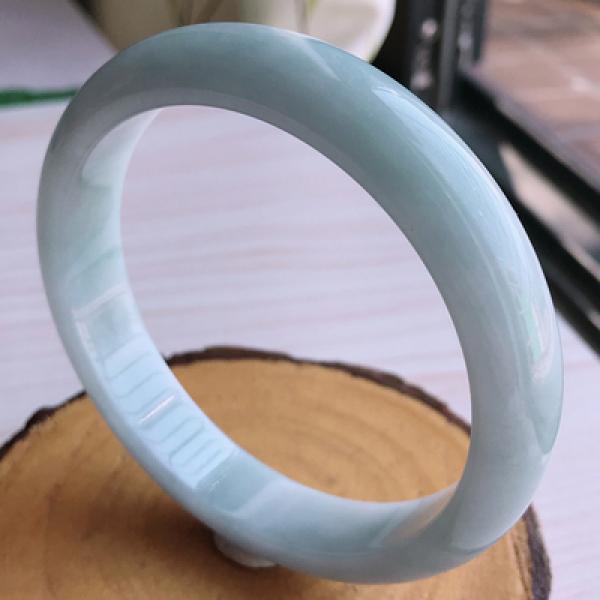 Zheru Jewelry Natural Burmese Jade Light 54-62mm Bracelet Princess Jewelry Gift