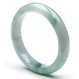 Burmese Jadeite 54-64mm Light Flower Bracelet Princess Jewelry