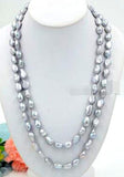 South Sea Gray Baroque Pearl Necklace 50 Inch