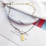 Natural Turquoise Necklace with Sparkling Accents
