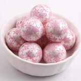 Acrylic Pearl Pink snowflak Beads for Girls Necklace