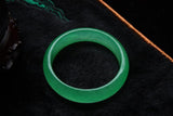 Natural Quartz Rock Jade Ice Dark Green Bangle Emerald Bracelet